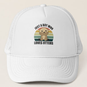 Boné Só um rapaz que ama o "otters Loves"