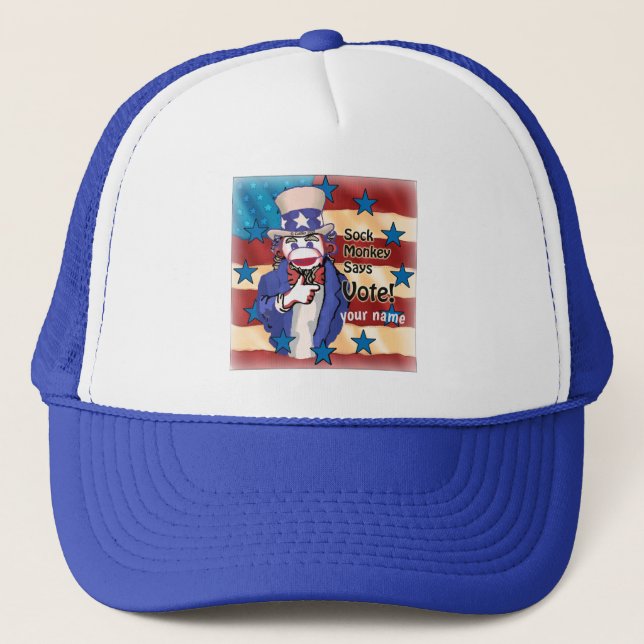Boné Sock Monkey Vote hat (Frente)