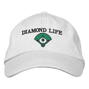 Boné Softball da vida do diamante