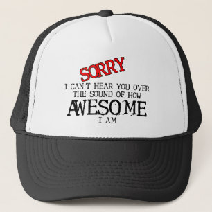 Boné Som de Chapéu Engraçado Incrível Piada Gorro Humor