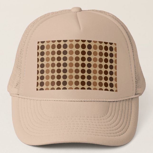 Boné Sombras de Bolinhas castanhas por Shirley Taylor (Frente)