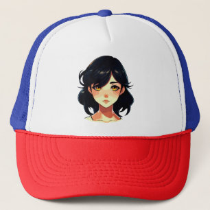 Boné Sonho de Anime Romântico: Beleza de Cabelo Azul