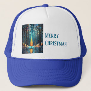 Boné Sonho de Férias Iridescente 🎄 Árvore de Natal bri
