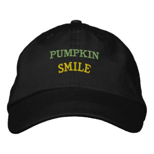 Boné SORRISO DE ABÓBORA Texto Cor Preta Estilo Hallowee