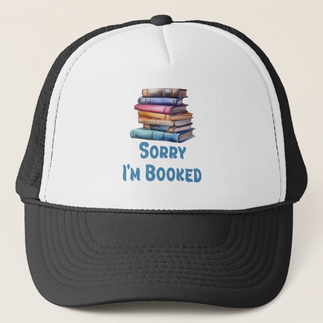 Boné Sorry I’m Booked - Bookworm Humor (Frente)