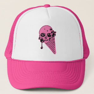 Boné Sorvete Rosa, Cone Trucker Hat