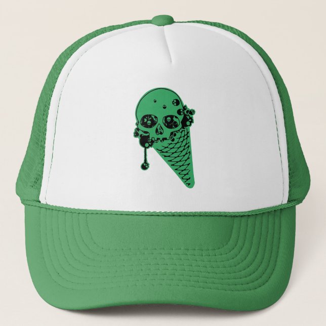Boné Sorvete Verde Cone Trucker Hat (Frente)