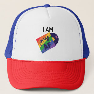 Boné Sou Gay AF Engraçado Mês do Orgulho LGBT