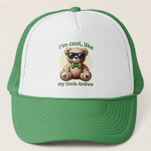Boné Sou Legal Teddy Bear com Arco Verde Personalizável