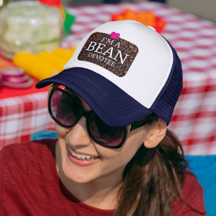 Boné Sou um Devotee de Bean, Impressão de café.
