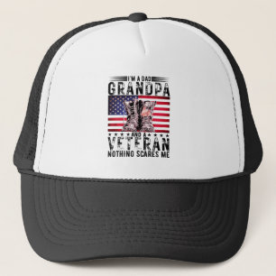 Boné Sou um Pai Vovô Veterano Dia de os pais Sarcástico