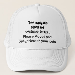 Boné Spay Neuter Adote Pets Cotação Trucker Hat