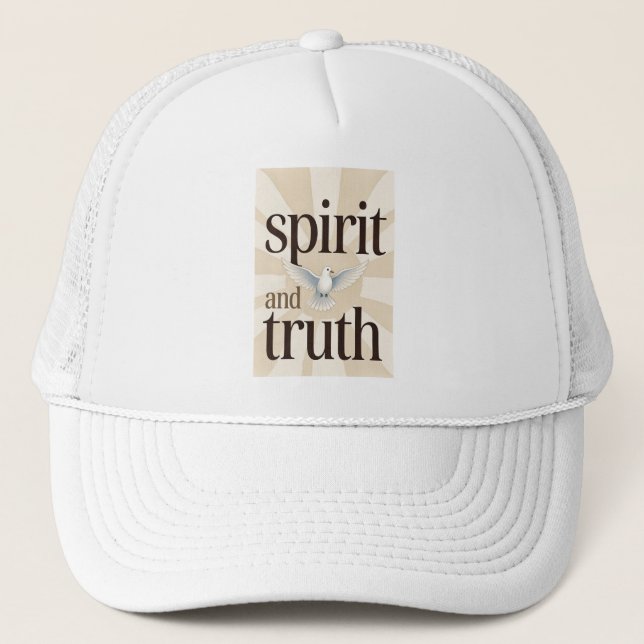 Boné Spirit and Truth Christian Trucker Hat (Frente)