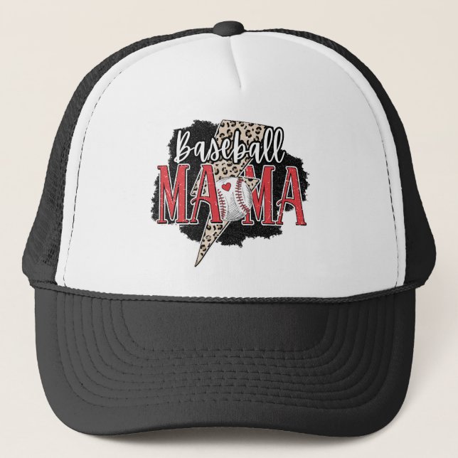 Boné Sporty Baseball Mama Vibes Trucker Hat (Frente)