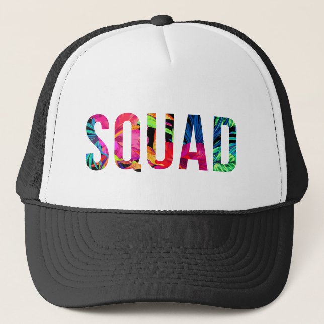 Boné SQUAD Hawaiian Trucker Hat (Frente)
