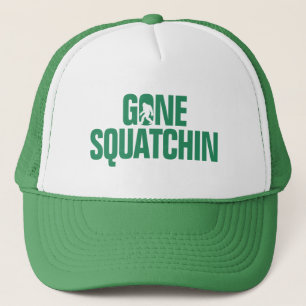 Boné Squatchin ido - silhueta do verde/a branca