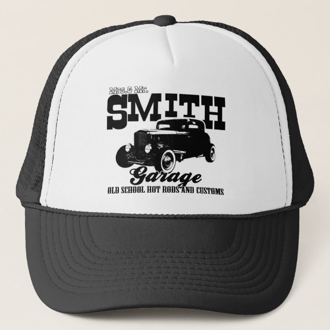 Boné Sr. Smith Hot rod Garagem de Mrs.& (Frente)