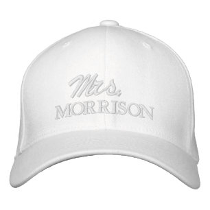 Boné Sra. name blush pink personalizado script elegante