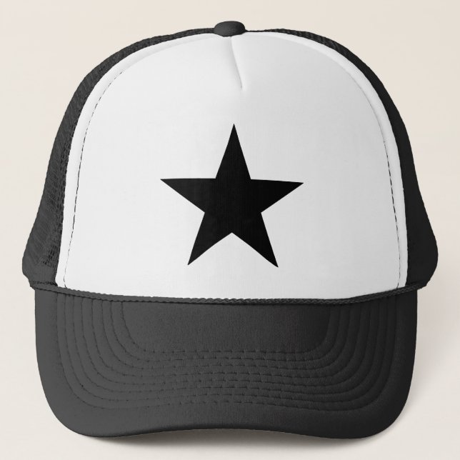 Boné Star Black O MUSEUM Zazzle Dons (Frente)