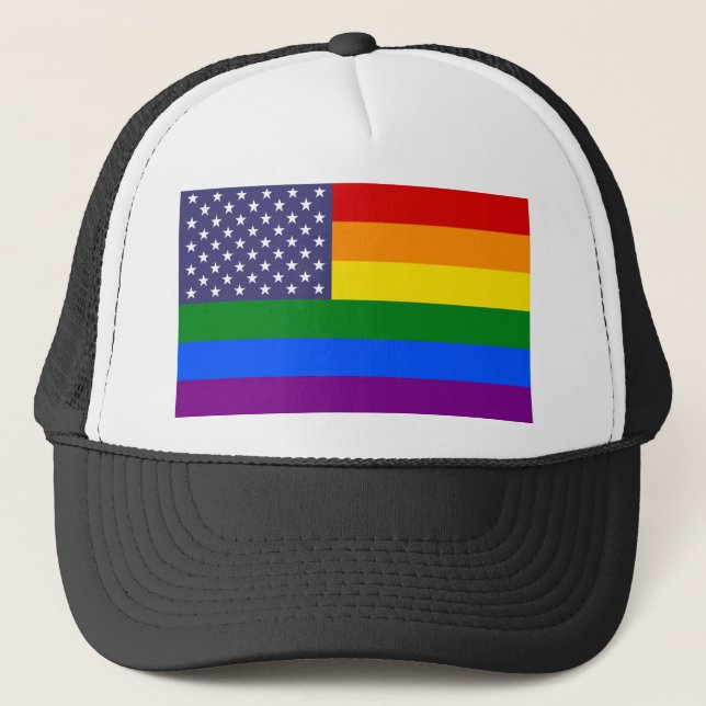 Boné Star Rainbow American Flag (Frente)