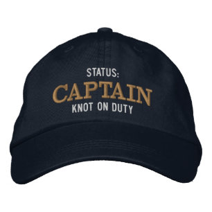Boné Status de Capitão de Barco Personalizado Bordado