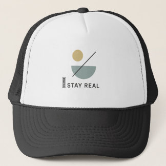 Boné STAY REAL Minimalist Trucker Hat - Abstrato modern