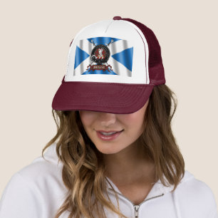 Boné Stewart Clan Crachá Scottish Trucker Hat