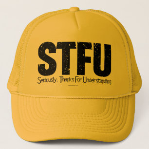 Boné STFU: Sério, Obrigados Para Compreender