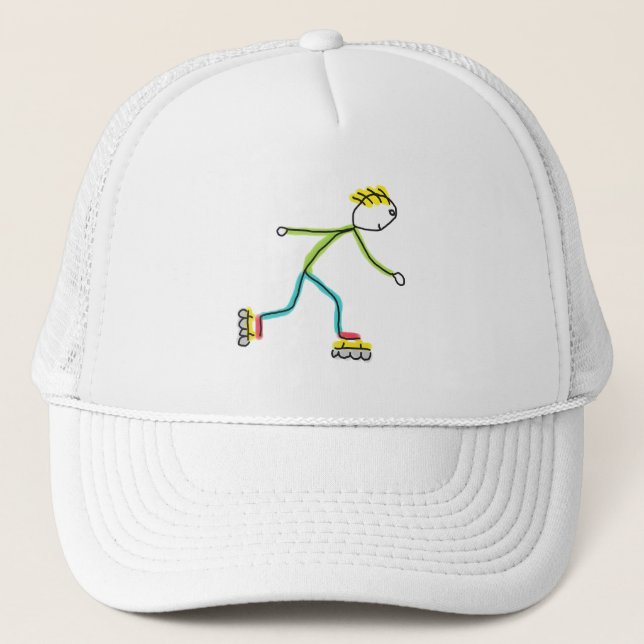 Boné Stickman de Patinação Inline (Frente)