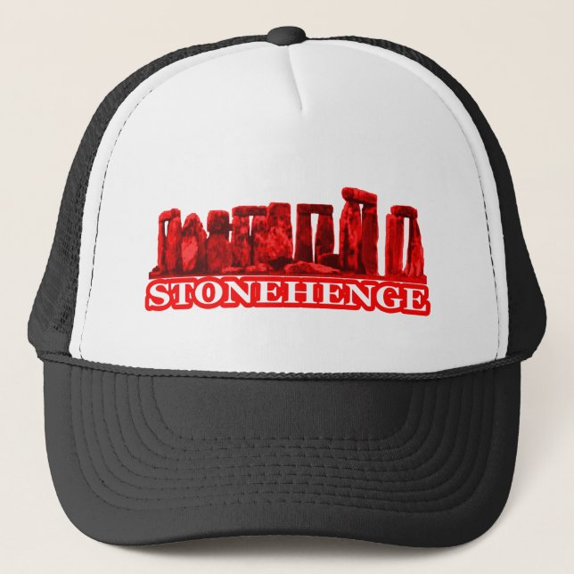 Boné Stonehenge Red Transp O MUSEUM Zazzle Dons (Frente)