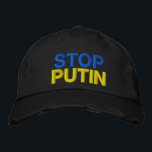 Boné Stop Putin Stop War Hat - Ucrânia - Bandeira da Uc<br><div class="desc">Mantenho-Me Com A Ucrânia - Liberdade - Paz - Apoio à Ucrânia - Solidariedade - Bandeira da Ucrânia - Forte Juntos - Vitória da Liberdade - Parem De Putin - Parem A Guerra! Vamos faz do mundo um lugar melhor - todos juntos! Um mundo melhor começa - depende - precisa...</div>