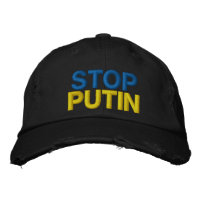 Stop Putin Stop War Hat - Ucrânia - Bandeira da Uc