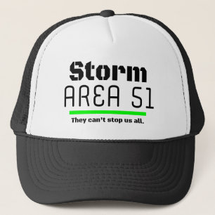 Boné Storm Area 51 Eles não podem nos impedir de todos