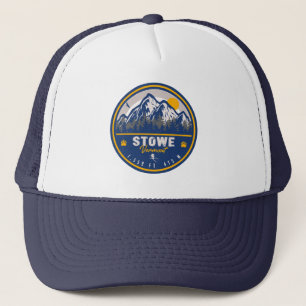 Boné Stowe Mountain Vermont Retro Sunset Ski Souvenir