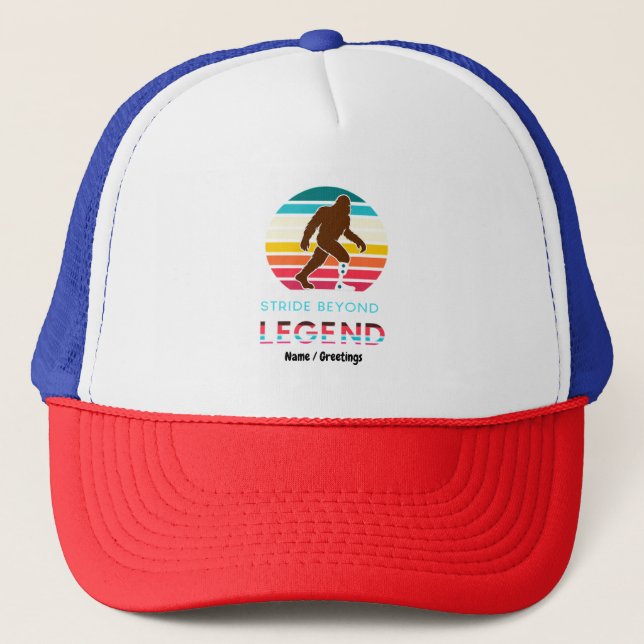Boné Stride Além da Lenda Sasquatch Amputado Vintage  (Frente)