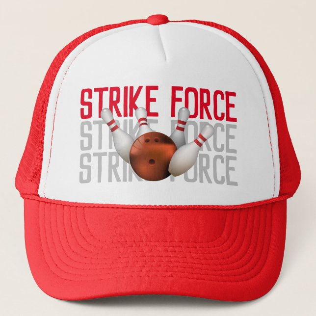 Boné Strike Force Bowler Boliche League (Frente)