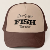 STT DORMIR FISH REPEAT DORMIR chapéu de caminhonei
