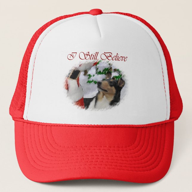 Boné Suave presentes de Natal Collie (Frente)