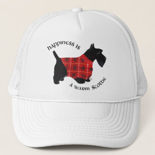 Boné Suéter Xadrez Vermelho e Preto para Scottish Terri