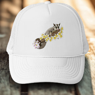 Boné Sugar Glider Floral Fofo