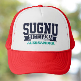Boné Sugnu Siciliana Personalizou o Chapéu do Caminhone