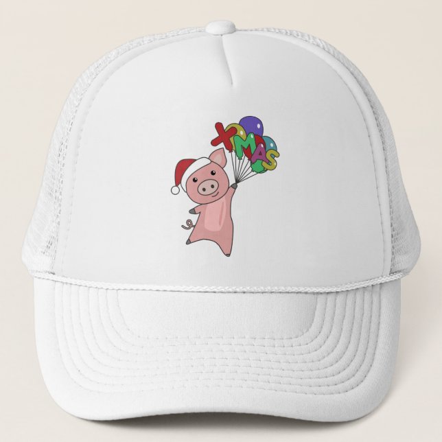 Boné Suínos de Feliz Natal (Frente)