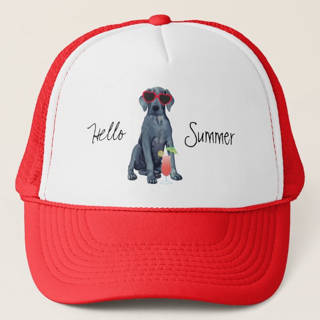 Boné Summer Great Dane Trucker Hat (Frente)