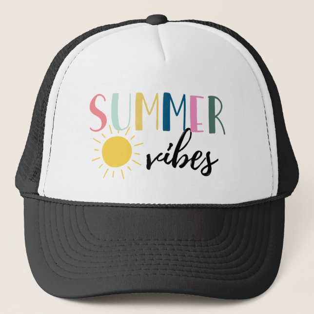 Boné Summer Vibes Trucker Hat (Frente)