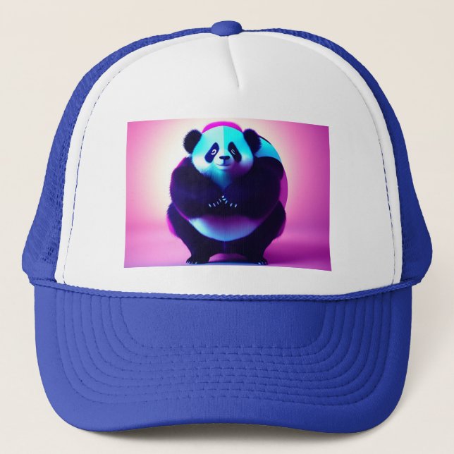 Boné Sumo Panda O Destroçador de Bambu, Chapéu de Camin (Frente)