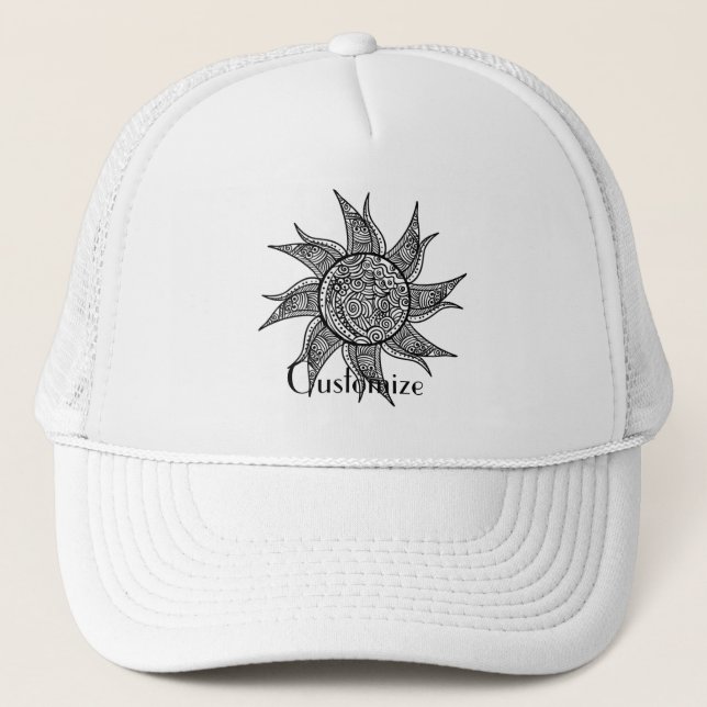 Boné Sun Tattoo Thunder_Cove estilo Henna (Frente)