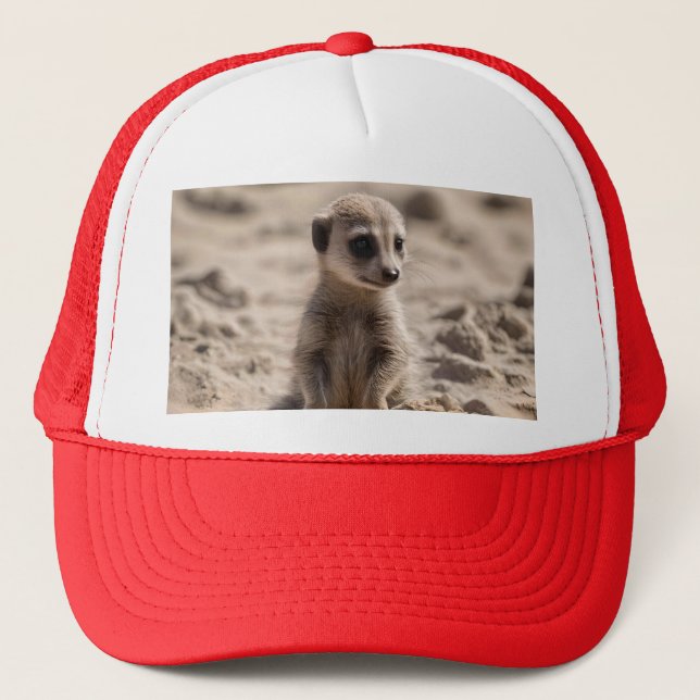 Boné "Sunny Days: Baby Meerkat's Beach Adventure" (Frente)