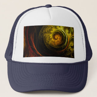 Boné Sunrise Floral Red Abstrato Art Hat