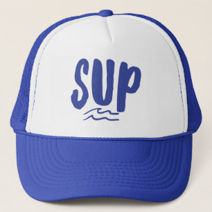 Boné SUP Passe para cima Conselho Wave Blue Trucker Hat