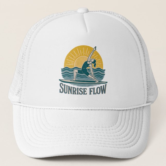 Boné SUP Sunrise Flow Paddleboard Yoga | Graphic Print (Frente)